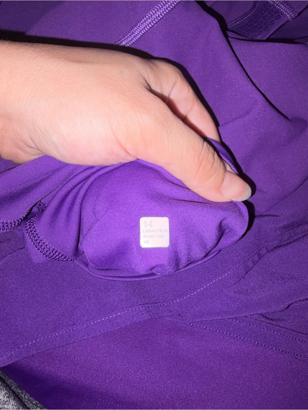 Lululemon size 14 Purple Athletic Skort